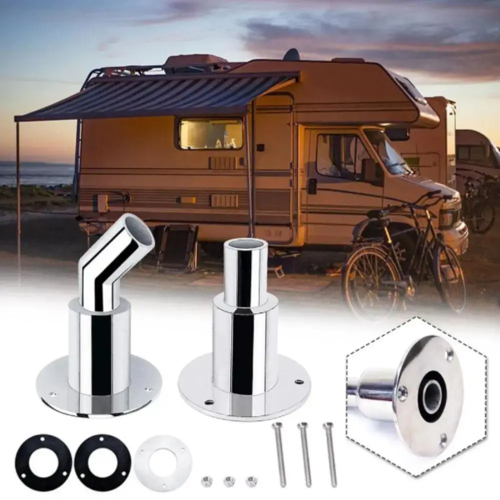 Steel 316 Thru Hull Exhaust Fitting Stainless Steel 24mm Hull Skin Fittings Tube Pipe Socket 22mm Drainage Plug Vent Heater