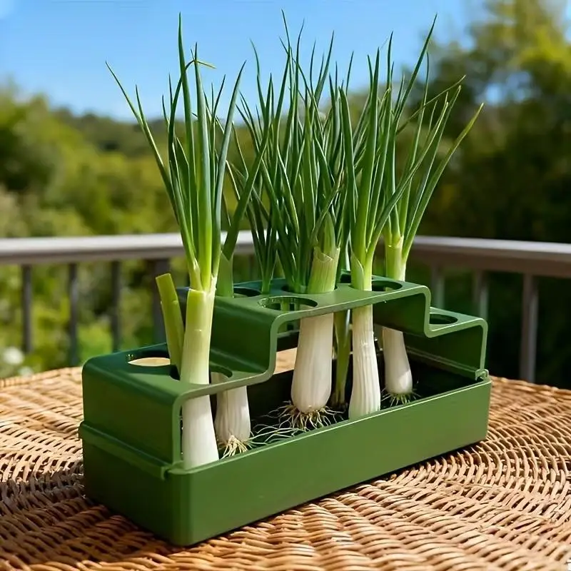 A Planting Device Specifically Designed For Green Onions, Featuring A Hydroponic System That Allows For Repeated Growth
