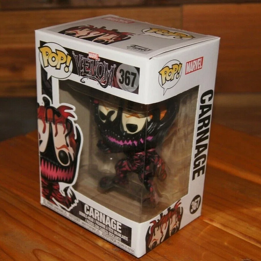 

Marvel Venom Figures Carnage #367 Vinyl Figure Funko Pop Genuine Figure Limited Edition Collectible Gift for Toys Fans Birthday