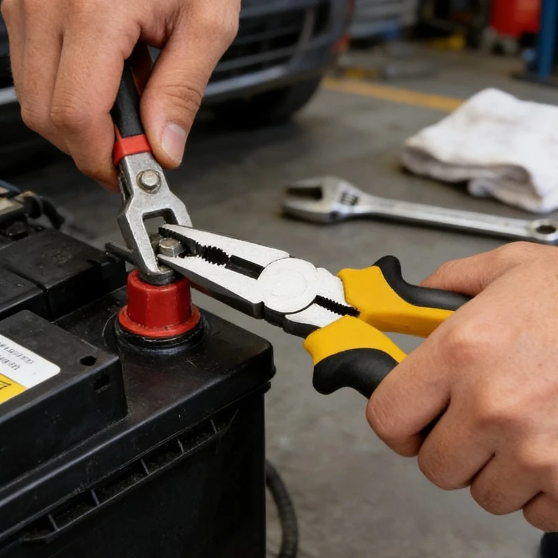 1 قطعة مقبض مزدوج اللون المنزلية افتتاح كبير وأشار زردية طويلة الفكين سلك متجرد لقط وقطع الأسلاك المعدنية أداة يدوية