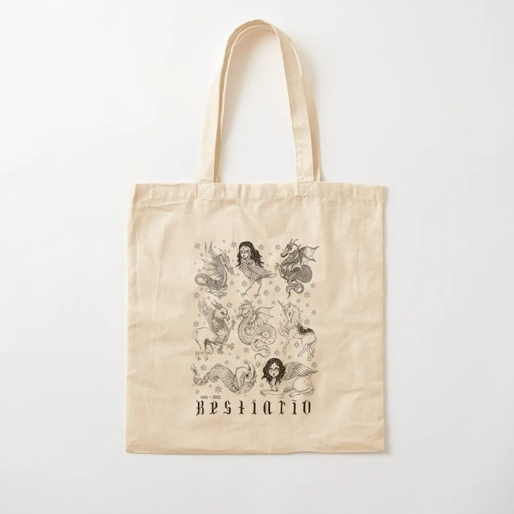 

Bestiario Tote Bag shoping bag reusable shopping bag Canvas canvas tote Canvas Tote