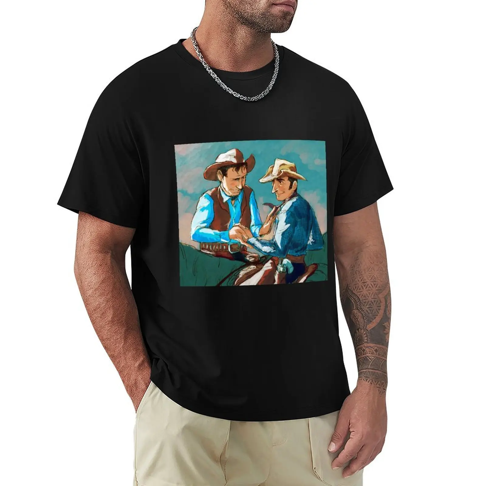 Gil Favor & Pete Nolan T-Shirt Casual All Match Short Sleeve T-Shirt