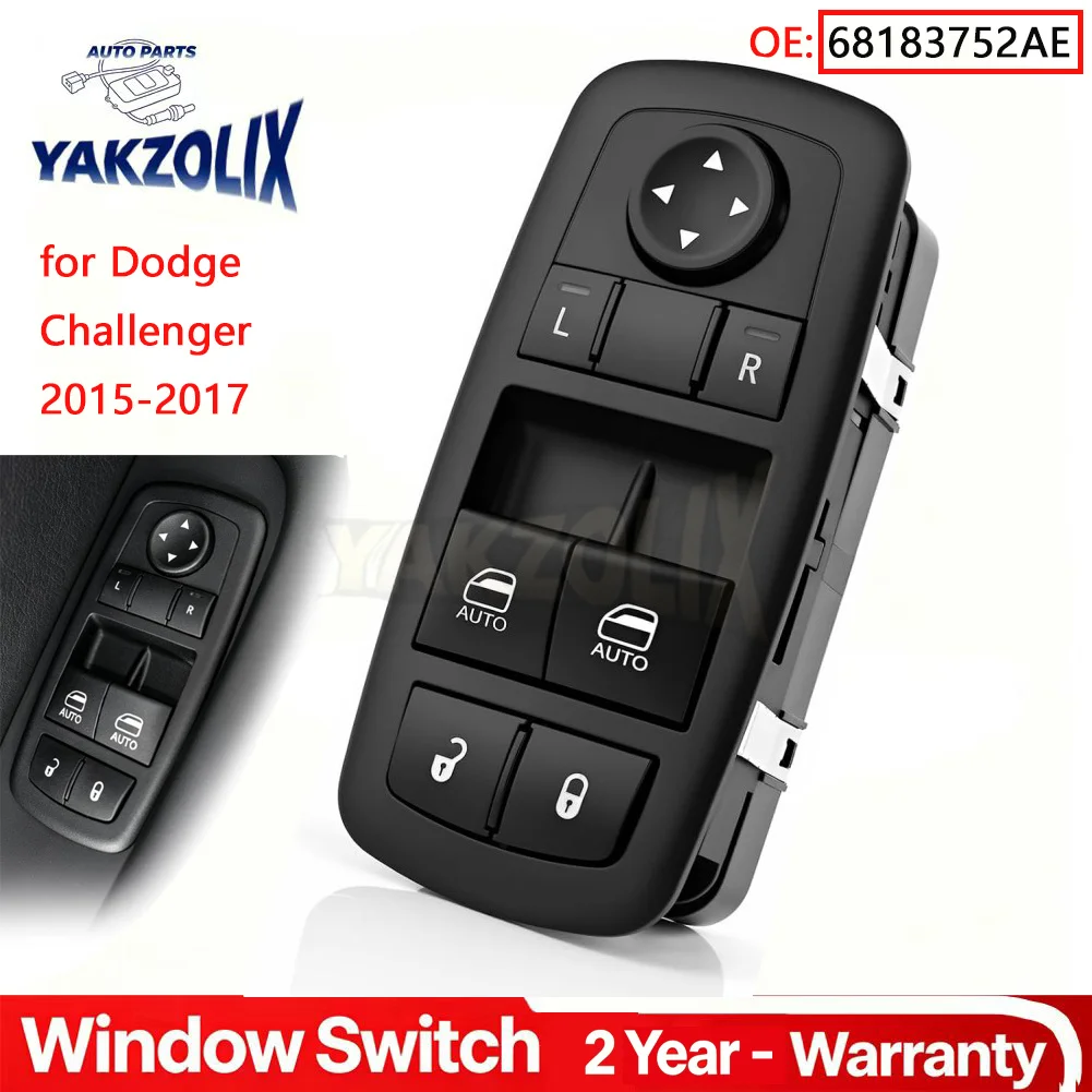 Front Left Driver Side Power Window Switch Glass Lifter Button For Dodge Challenger 2015 2016 2017 Car Accessories 68183752AE
