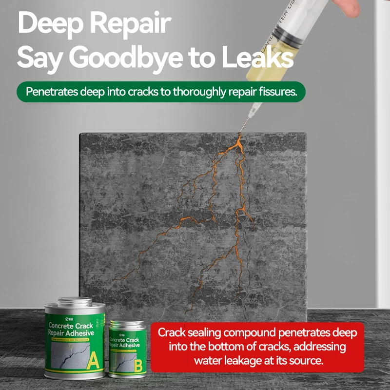 

Permeable Epoxy Resin Low-viscosity permeable epoxy resin, crack filler, floor crack repair, fast curing