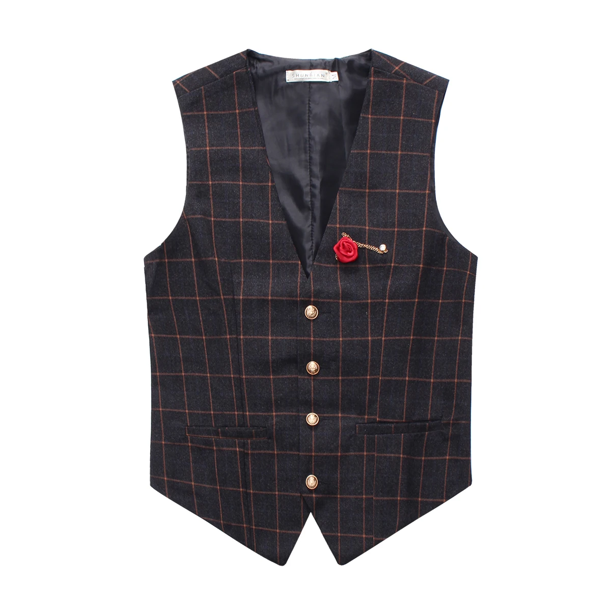 

2022 New Vests for Men Slim Fit Mens Suit Vest Male Waistcoat Gilet Homme Casual Sleeveless Formal Business Jacket Autum E36