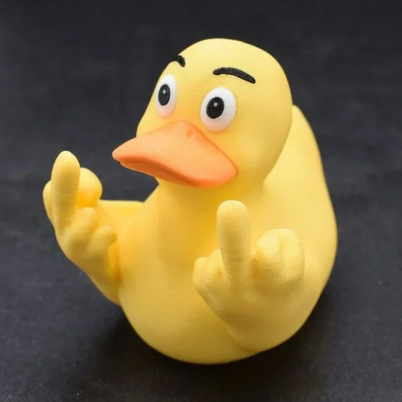 

Resin Middle Finger Duck Funny Small Salute Duck Car Interior Decor Office Home