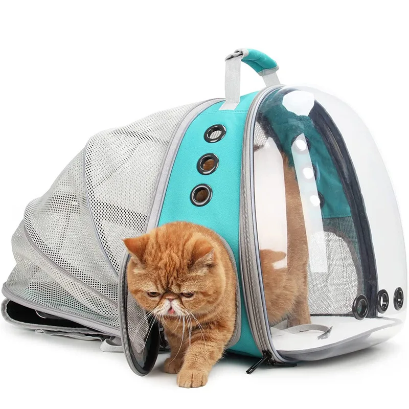 Cat Backpack Bubble Expandable Backpack For Pets And Small Dogs Airline Approved For Traveling Hiking Walking And Outdoor Use