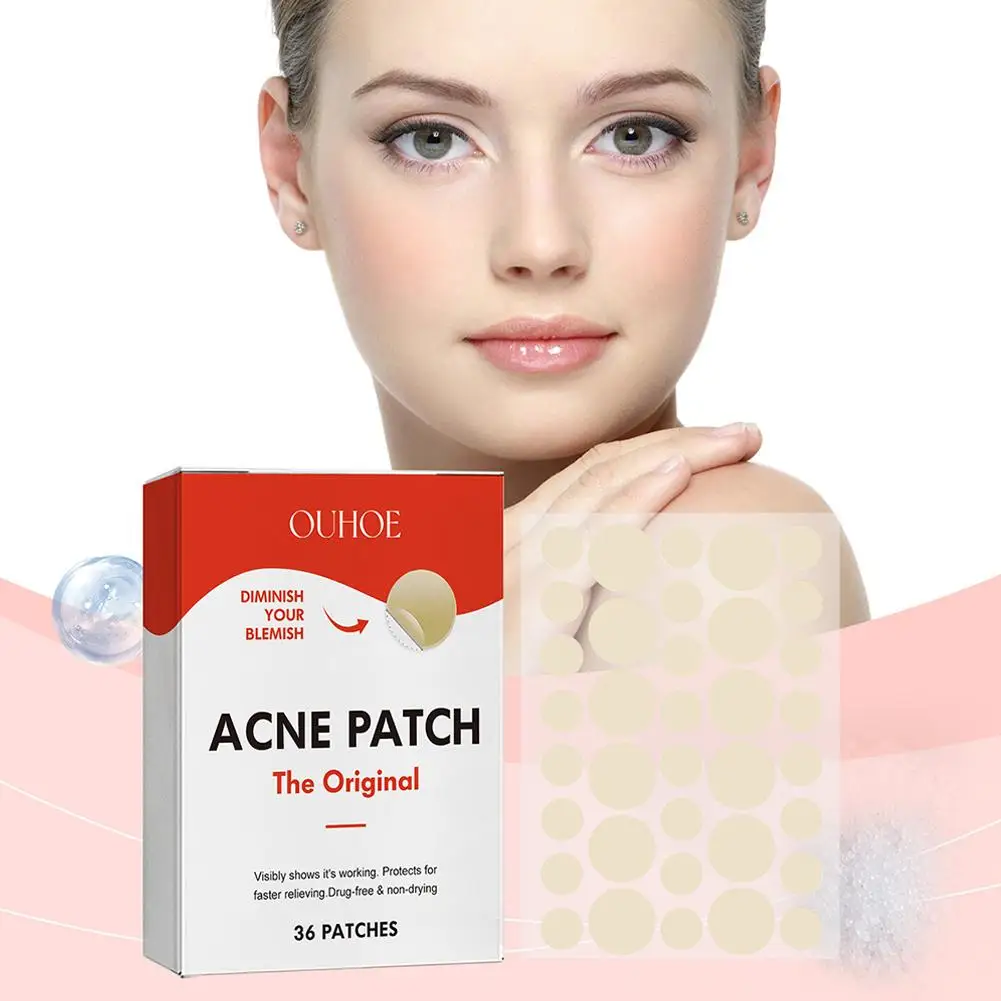 NEW 36PCS Repair Acne Pimple Patch Face Invisible Stickers Blemishes Blemishes Marks Skin Care Fade Closed Pimple Cover Acn D4G4