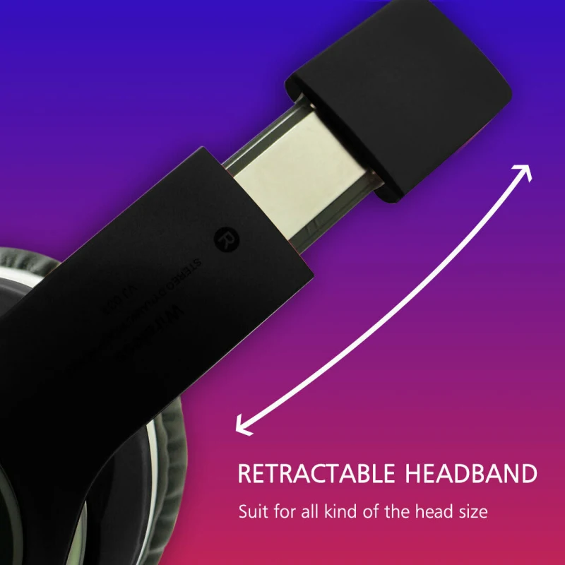 8228uwu7260 Headphones Wireless Headset Earbuds with Microphosic Foldable Adjustable Earphone