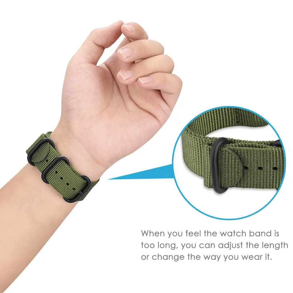 Bracelet en Nylon pour montre intelligente Huami Amazfit GTS 4 3 2 2e GTR 4 2 3 Pro, correa Amazfit Bip/stratos/2/2e/mini/47mm/lite
