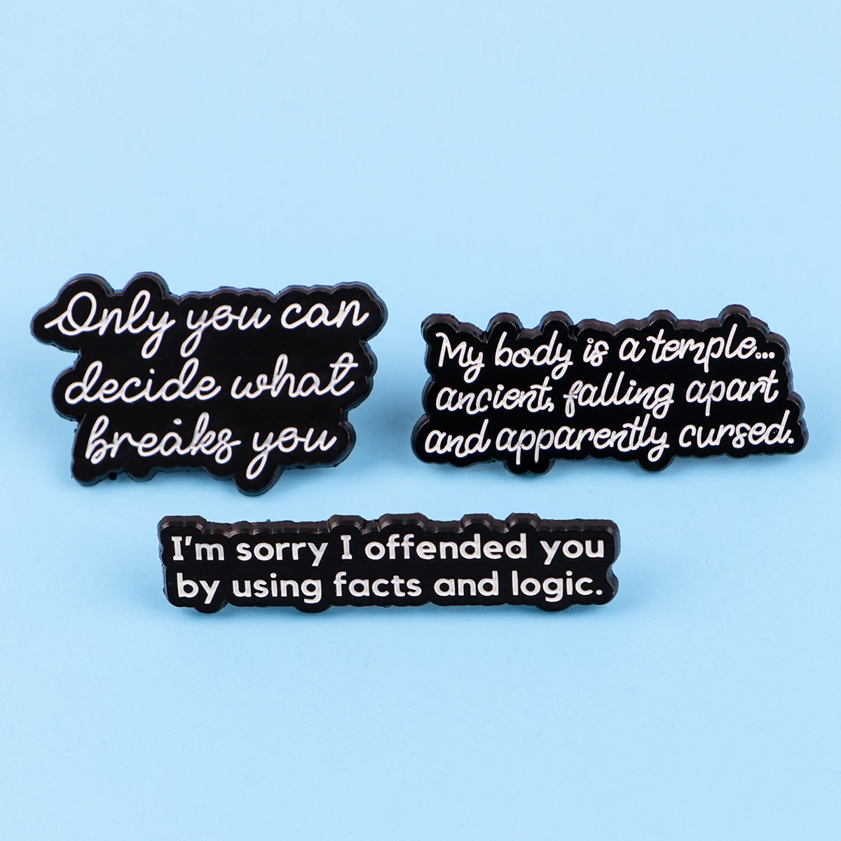 Funny I'm Quotes Enamel Pins Jesus Cross Phrase Brooch Lapel Pin Badge on Backpack Clothing Accessories Fashion Jewelry Kid Gift image 6