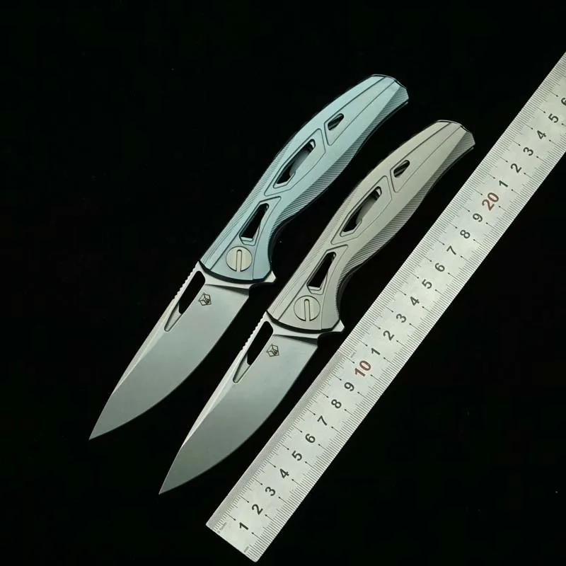 LEMIFSHE New Bear CDX F7 Mark M390 Лезвие Складной нож с ручкой из титанового сплава Открытый Кемпинг Охота Кухня Выживание EDC Инструмент