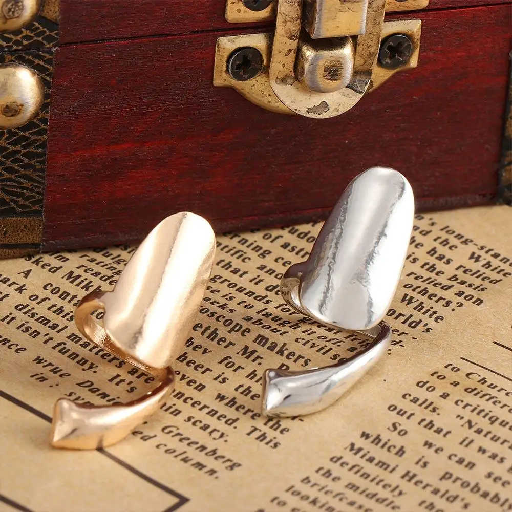 False Punk Metal Finger Ring Nail Rings Fashion Women Silver