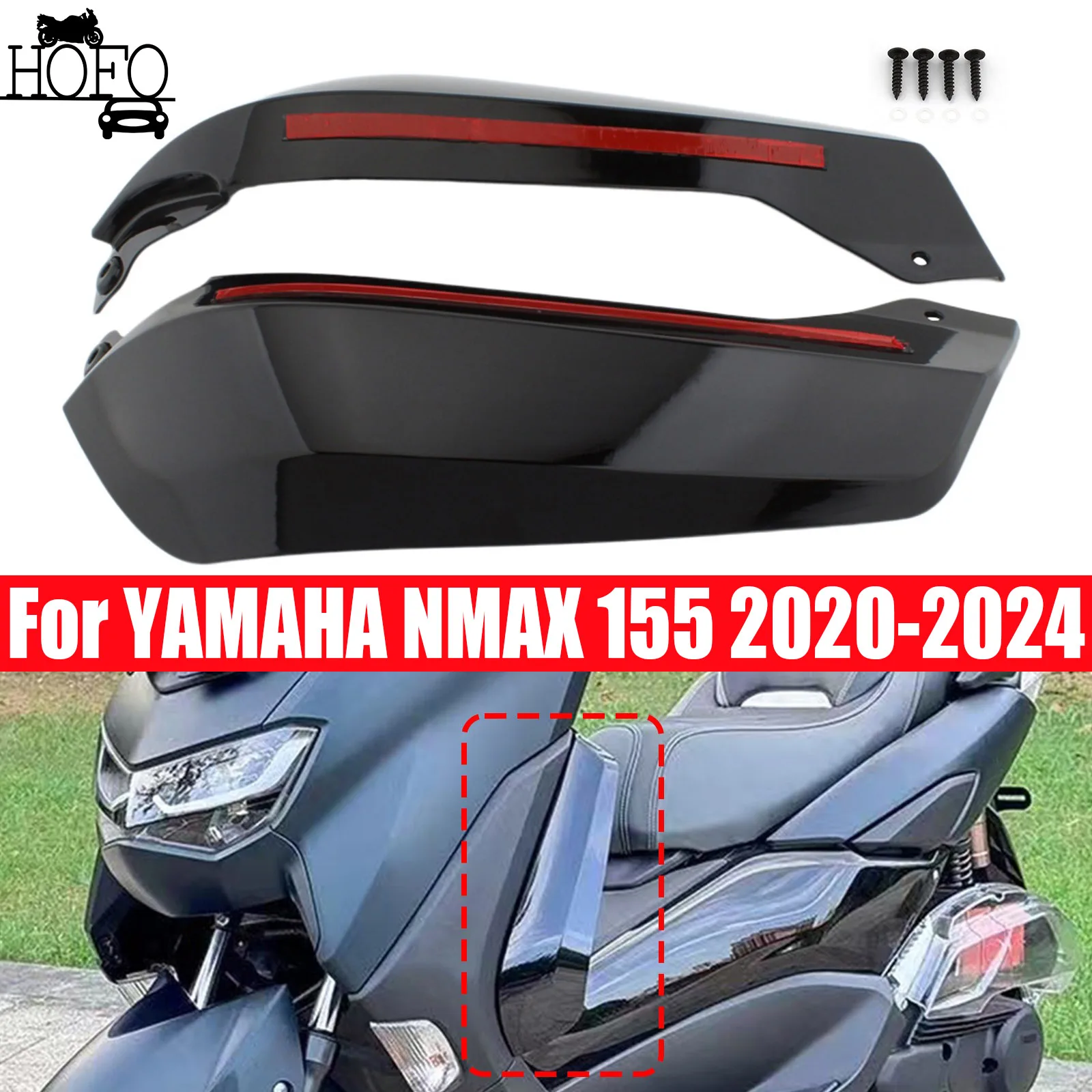 

Leg Guard Wind Deflector side leg protector Windshield Cover For YAMAHA NMAX 155 2020-2024
