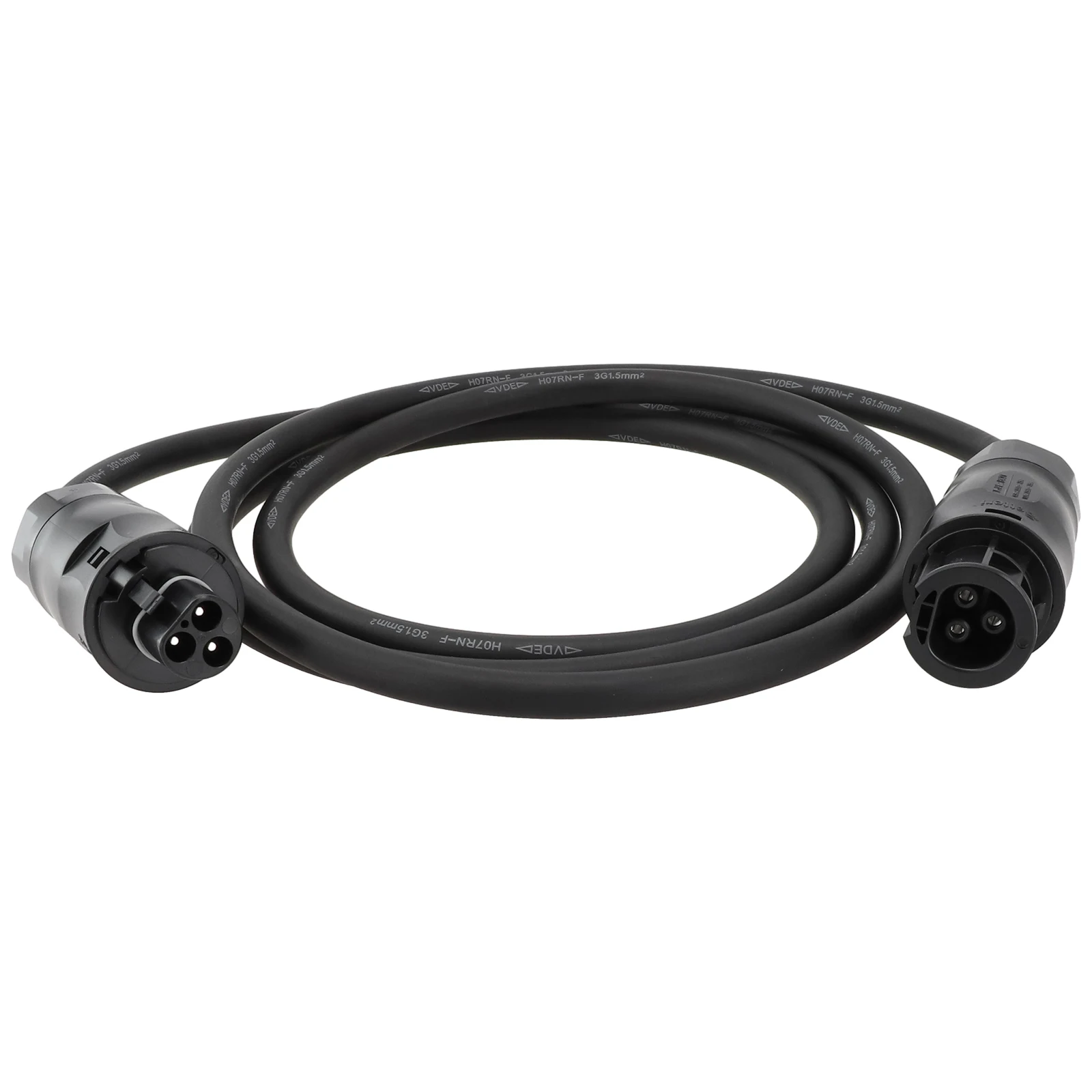 BC01 Female Extension Cable for Inverter AC Connection H07RN-F 3x1.5mm2 Flexible Rubber Cord Designed for Solar Energy Systems