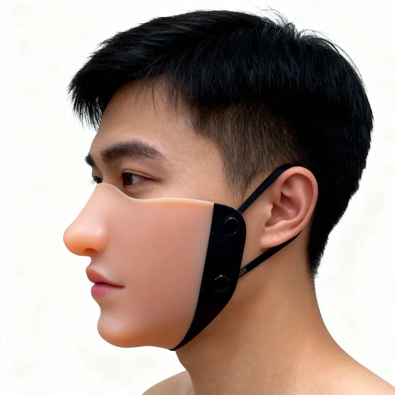 For Latex‑&‑Silicone‑Cosplay‑Face‑Cover‑Mask,‑Novelty‑Robot‑Style‑Costume‑Prop,‑Halloween‑Stage‑Performance‑&‑Themed