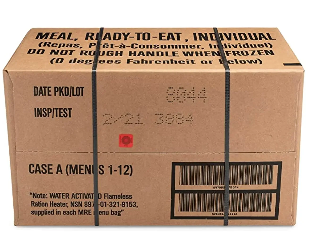 Ameriqual 24ct US Military Surplus MRE Meals Ready to Eat 2021 Inspect A+B Case Bundle Menus 1-24