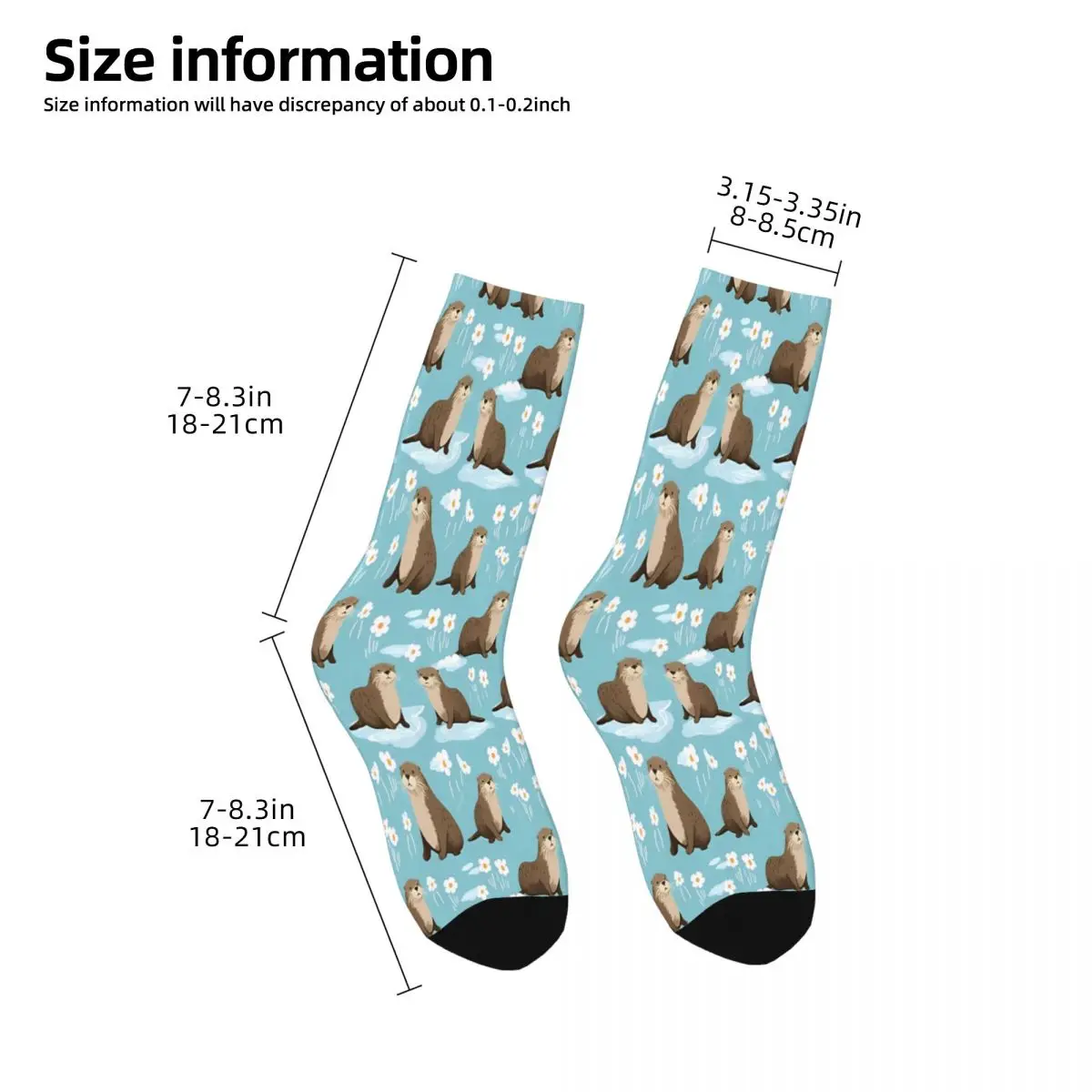 Flowers Sea Otter Otters Socks Male Mens Women Winter Stockings Harajuku