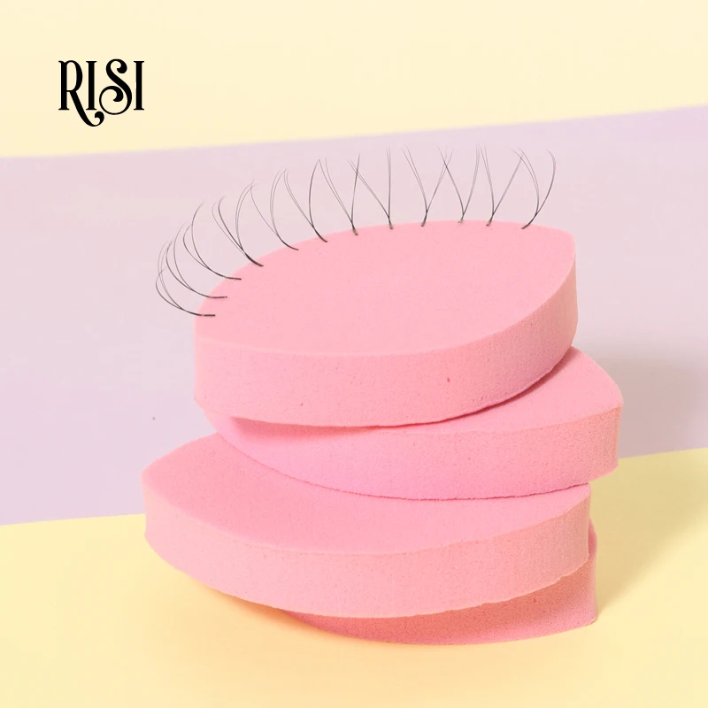 Free RISI Lashes Extension Accessories Eyelash Display Lash Extension Supplies Sponges For Practicing Eye Shaped Lash Sponge