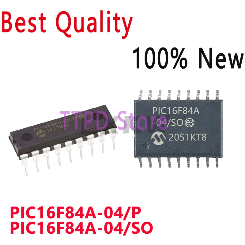 1/PCS New Original PIC16F84A-04/P DIP18 PIC16F84A-04/SO PIC16F84A SOP18 In Stock