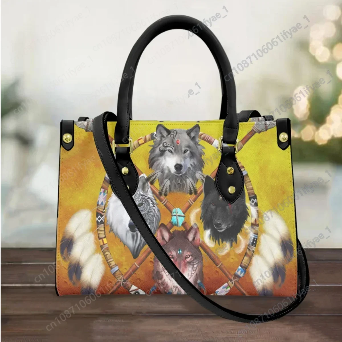 Women 3D Wolf Design Fashion Handbag Casual Crossover Tote Bag New Elegant Outgoing Commuter Messenger Bag Gift Sac A Main Femme