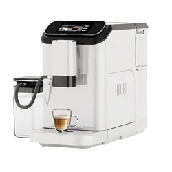 Mcilpoog WS-D5 Automatic Espresso Machine ，Built-In Milk Frother & Tank, 12 Coffee Varieties, Touchscreen，Ideal for Home Use