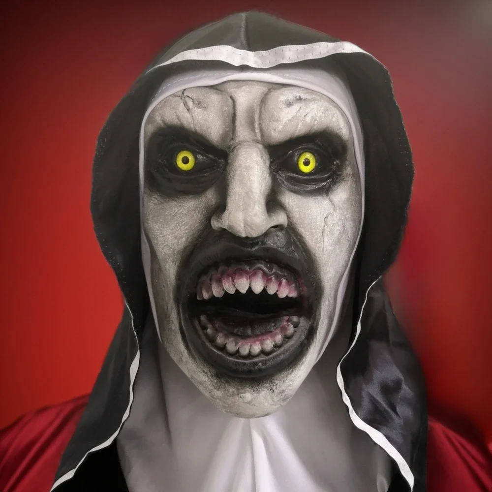 

2025 костюм на Хэллоуин без effrayante d' Хэллоуин, маска из латекса, аксессуары для косплея и козырек для сцены