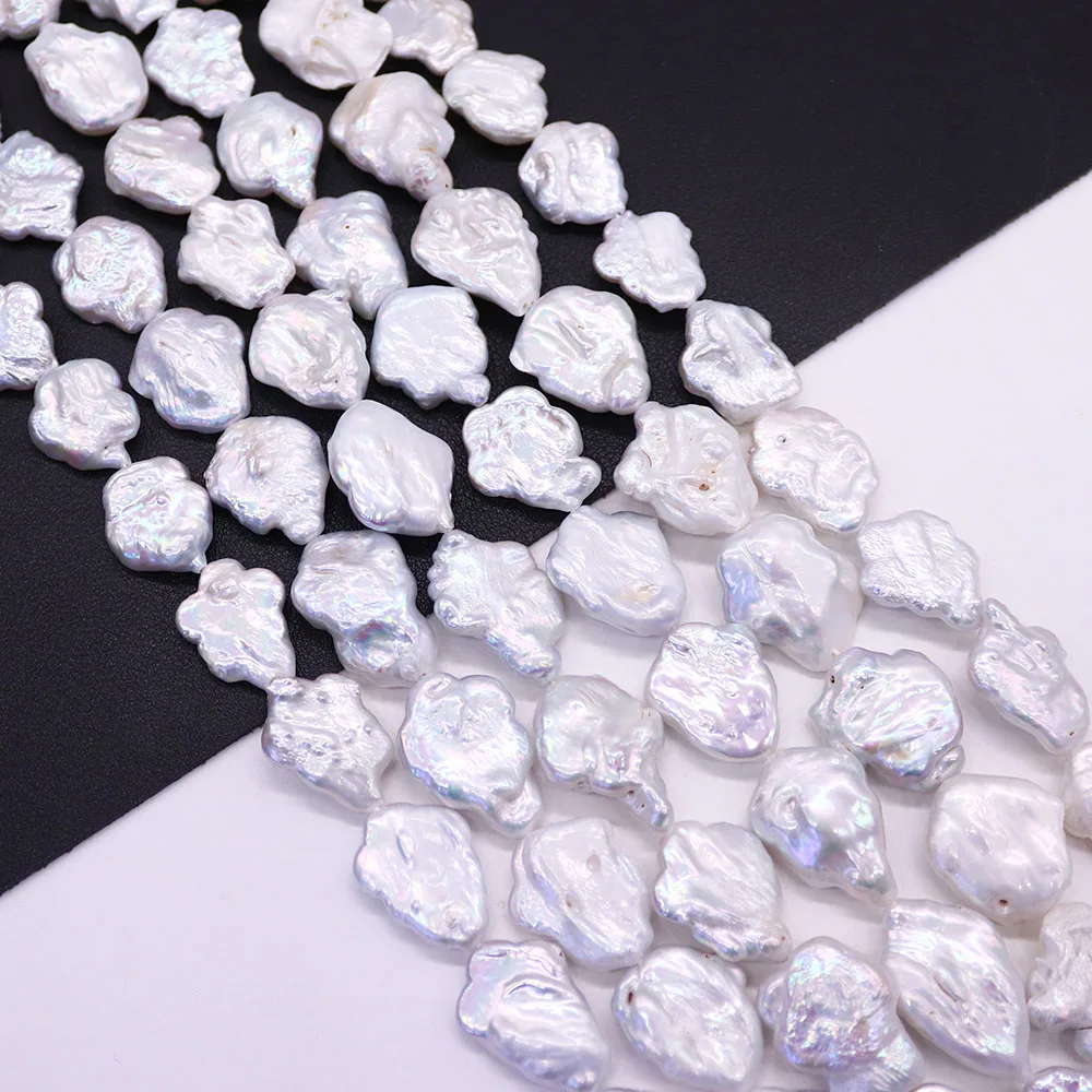 

19x24 мм натуральный пресноводный жемчуг из бисера в форме лепестка в стиле барокко, нерегулярный свободный жемчуг для DIY, элегантное ожерелье, изготовление ювелирных изделий