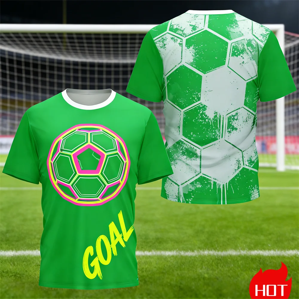 Summer t shirt for man stripe prints round neck T-shirt Quick drying jersey new breathable Green Sports T-shirt clothes for man