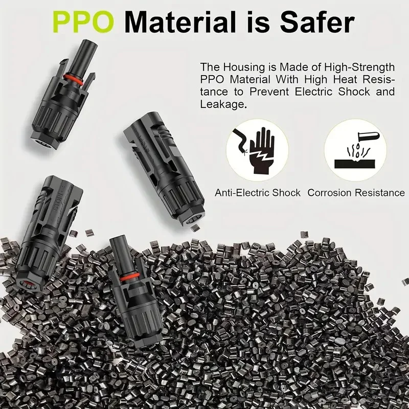 100/60/50/30/18 Pairs Solar Connectors PV Plugs 1000V 30A Solar Panel Connector Kit Available for PV/MC Cables