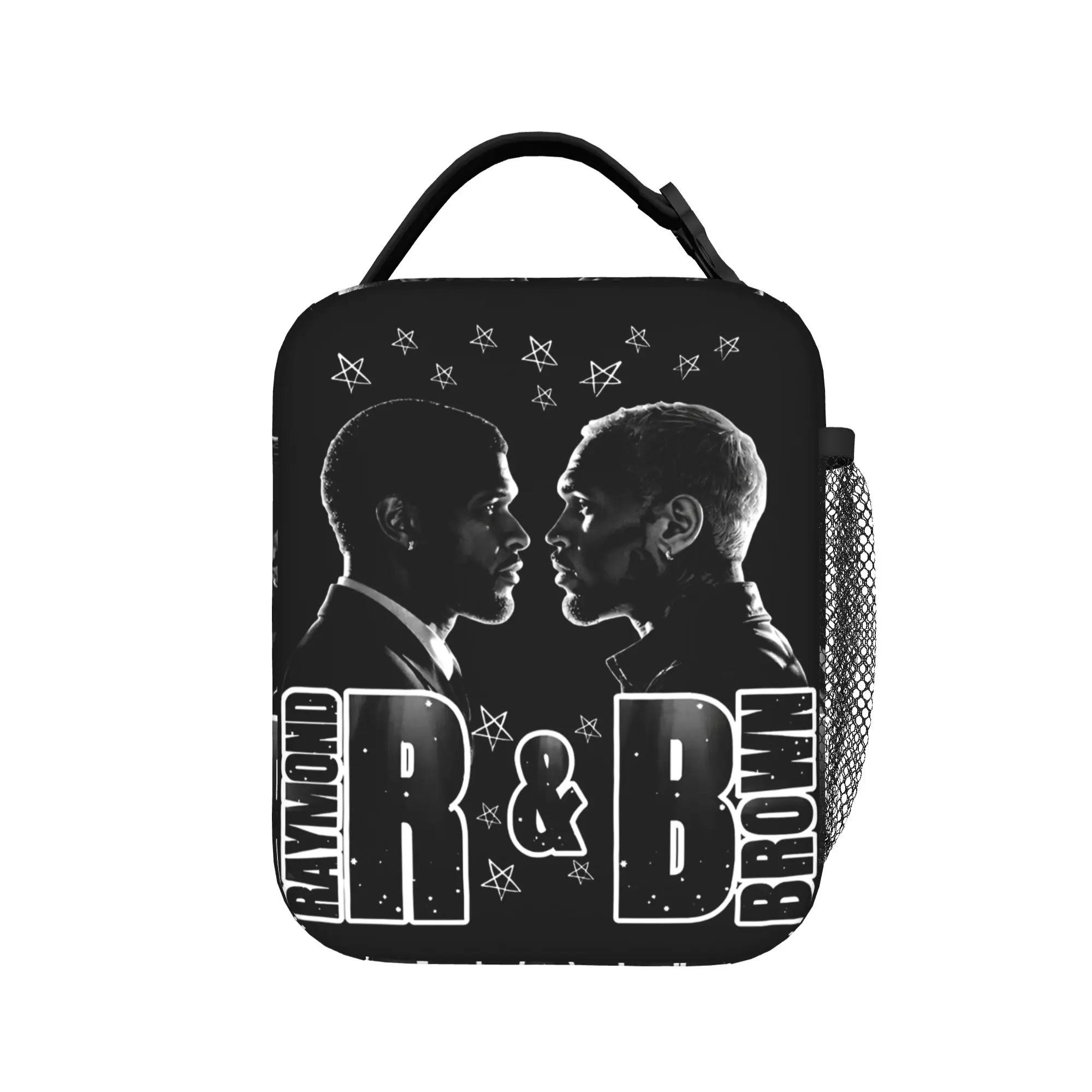 Chris Brown Usher R&B Tour 2026 Bolsas térmicas para el almuerzo para el trabajo, caja Bento portátil, loncheras térmicas para hombres y mujeres