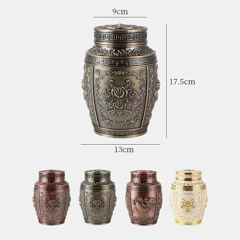 Keepsake Urn Urns Flower Pet Cremation Funeral Human Metal For Memorial Ashes Container Box Coffin Small Rose Animal