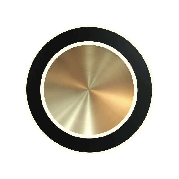 Moderne LED-Wandleuchte für den Innenbereich, kreisförmige, wandmontierte, integrierte LED 3000K-Wandleuchte aus Aluminium