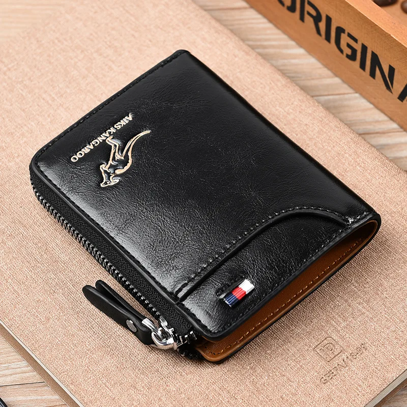 3 Colors Brand Multifunction Bag Women & Men 100% Genuine Cow Leather Key Holder Double Zipper Key Card Wallet Car Key Case