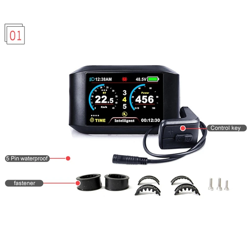 

For Bafang 750C LCD Display With 5 Pin Female Plug Waterproof Connector Use For Bafang Motor Conversion Kit