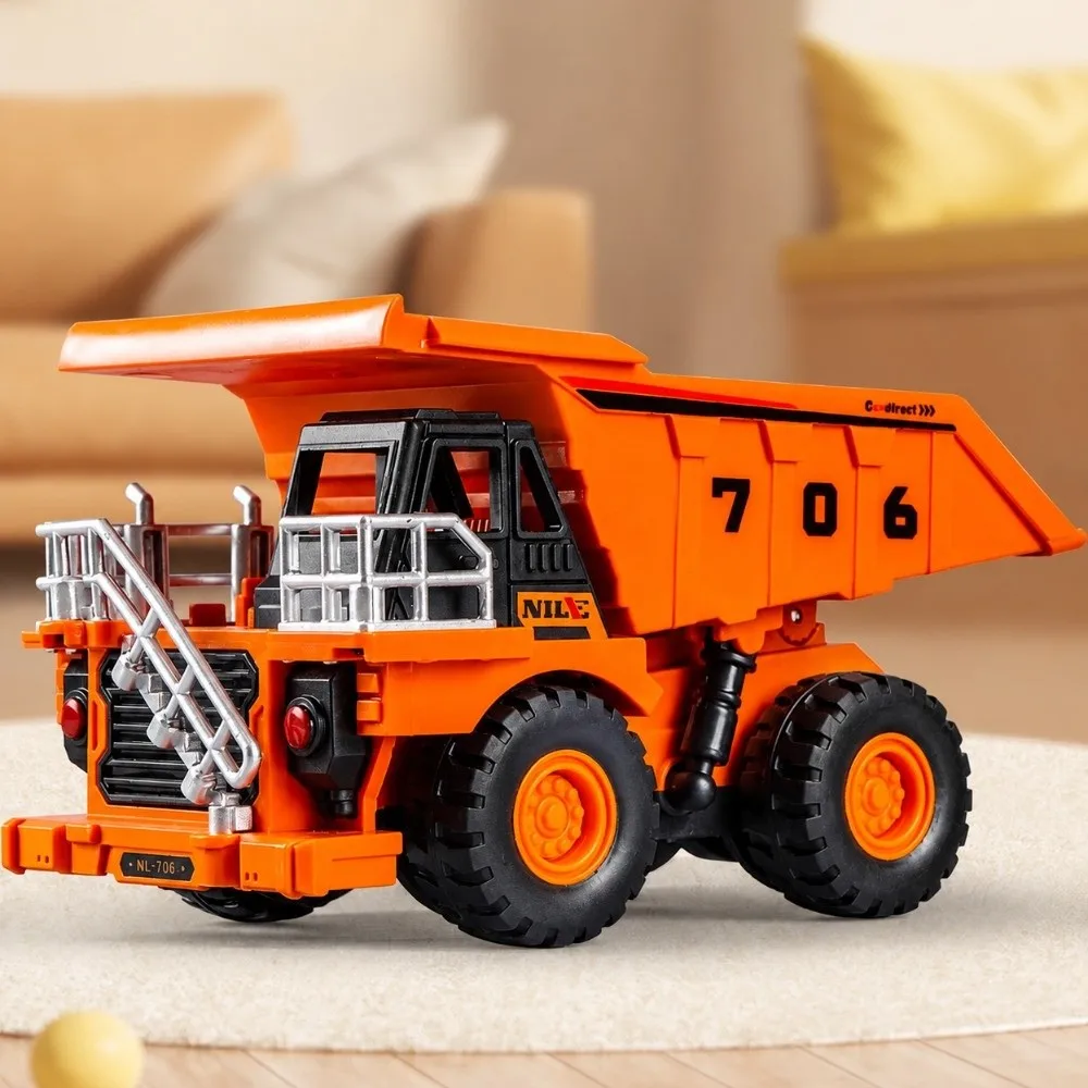 Fun Mini Size Inertia Car Toy Simulation Design Inertia Powered Engineering Car Toy Pull Back Function Car Toy Model For Boys