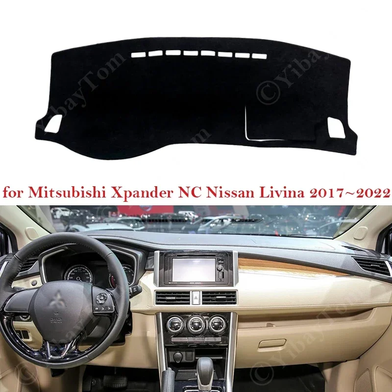 

Для Mitsubishi Xpander NC Nissan Livina 2017-2022 крышка приборной панели автомобиля, избегайте света, коврик для приборной панели, чехол, ковры 2018