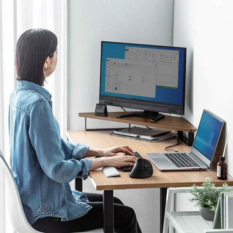 Multi-Function Office  Stand Printer Storage Rack and Desktop Organizer Laptop Support Frame for Efficient Organization