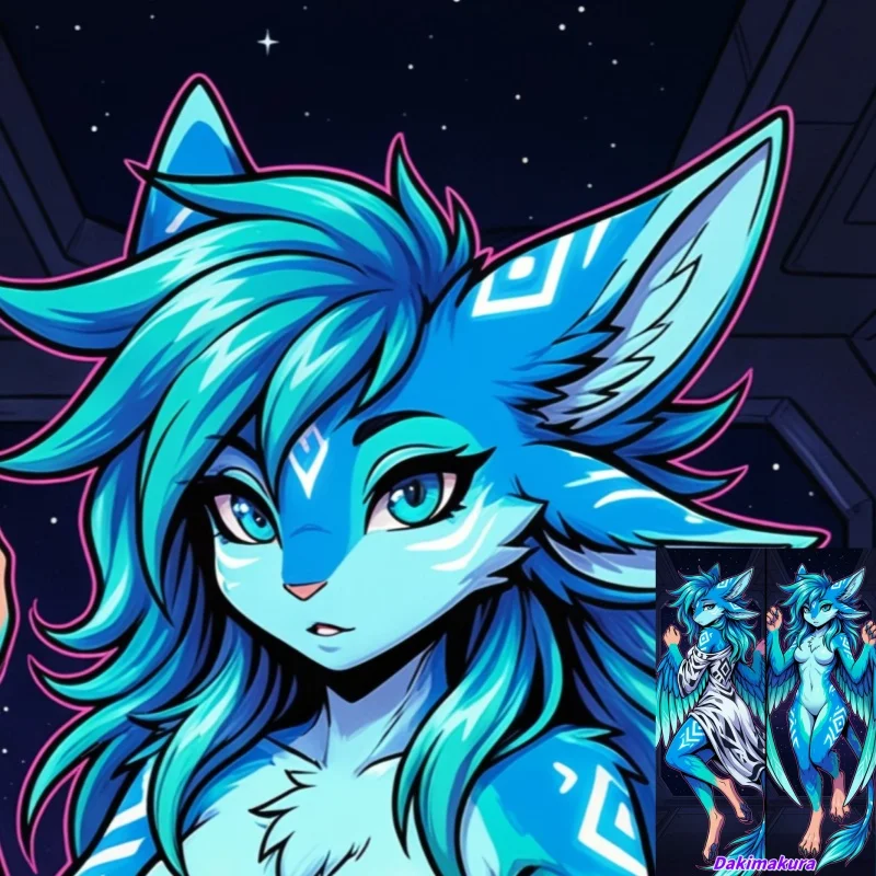 

Dakimakura Anime Pillow Case Furry Aether Double-sided Print Of Life-size Body Pillowcase Gifts