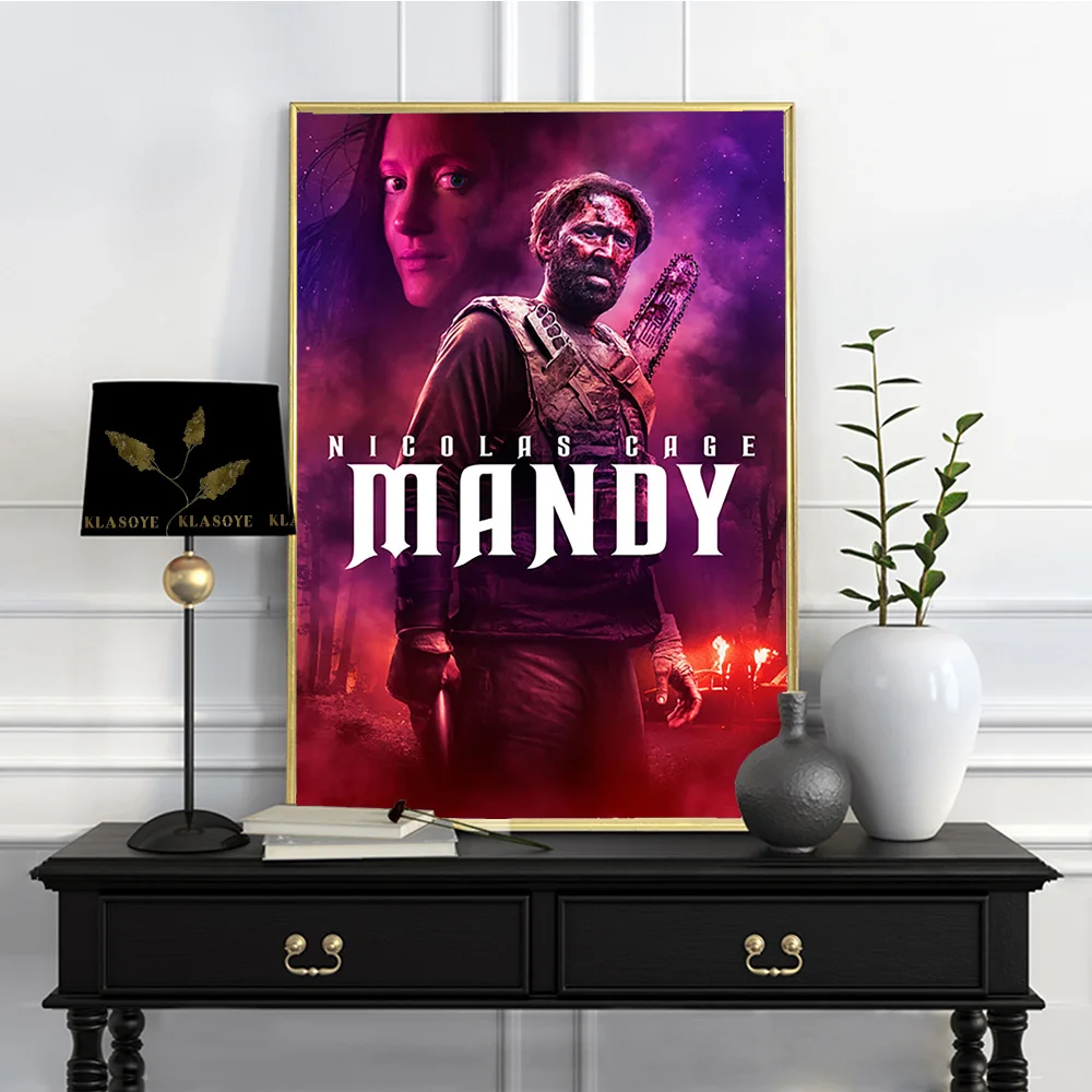 Mandy Psychedelic Action Horror Film Art Print Poster Movie Illustration Canvas Painting Video Room Cinema Decor Wall Picture