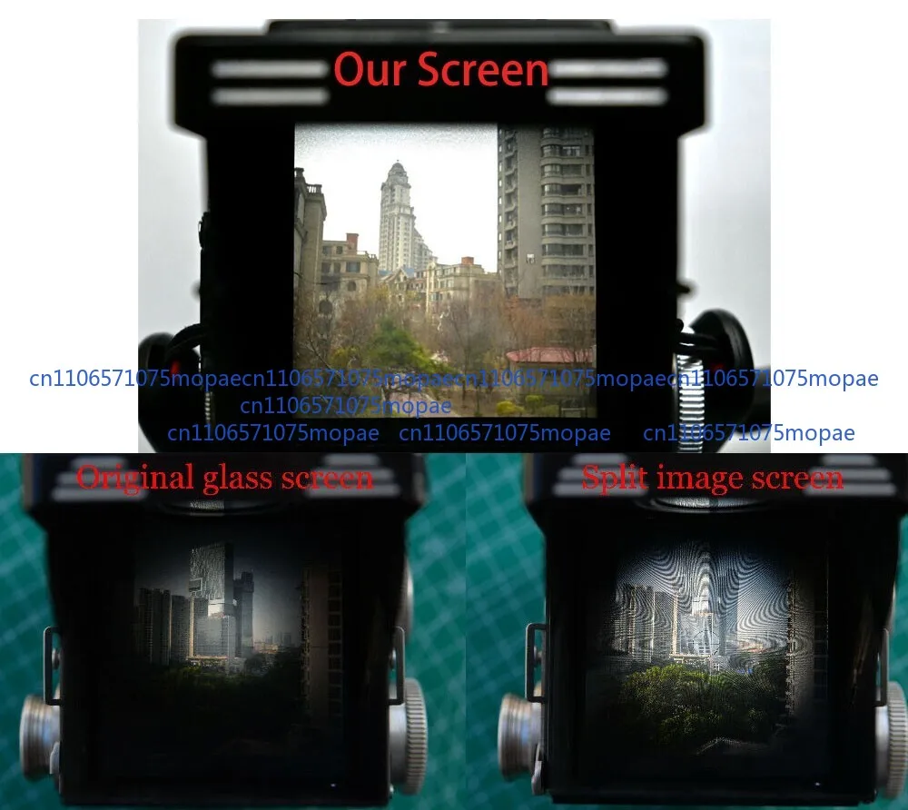 New Bright Focusing Screen for ROLLEIFLEX 3.5, 3.5MX, 2.8A,C,D, ROLLEICORD III,I