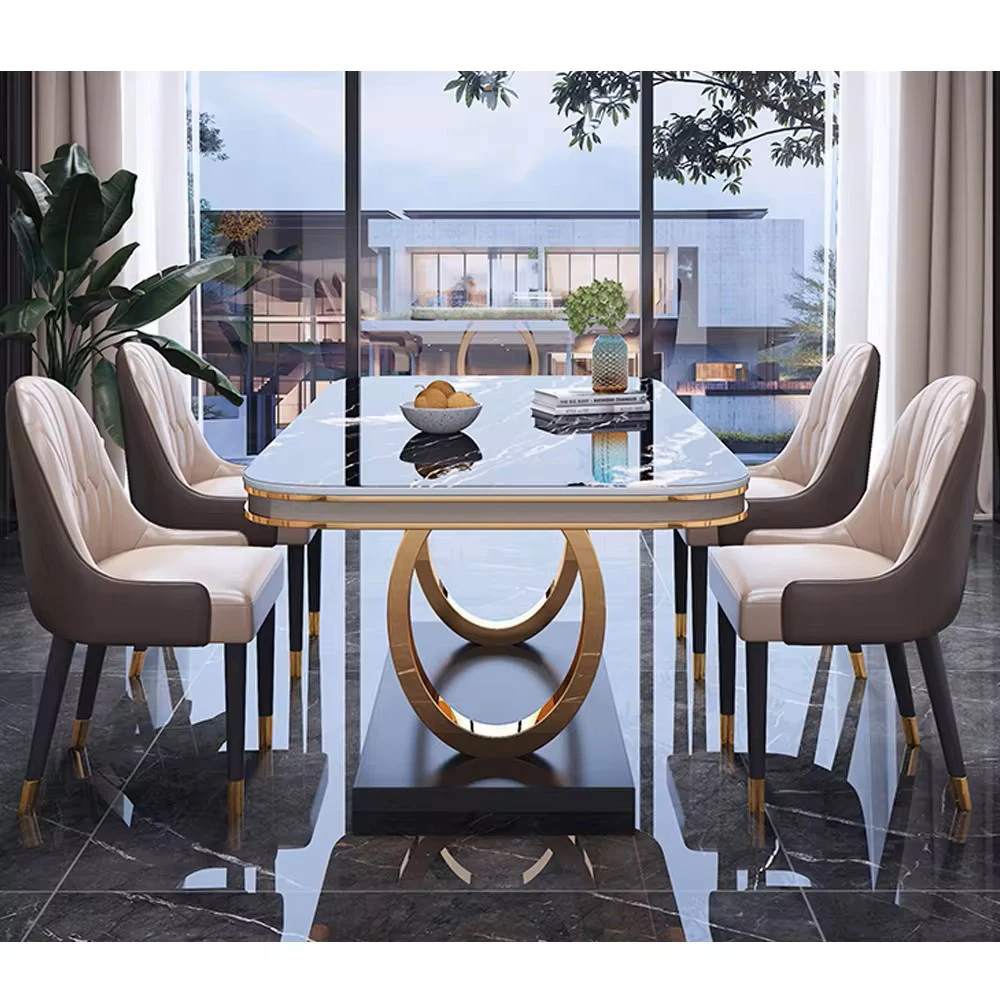 

Modern Hot Sale Luxury Design Restaurant Table and Chair Set Dining Furniture Set