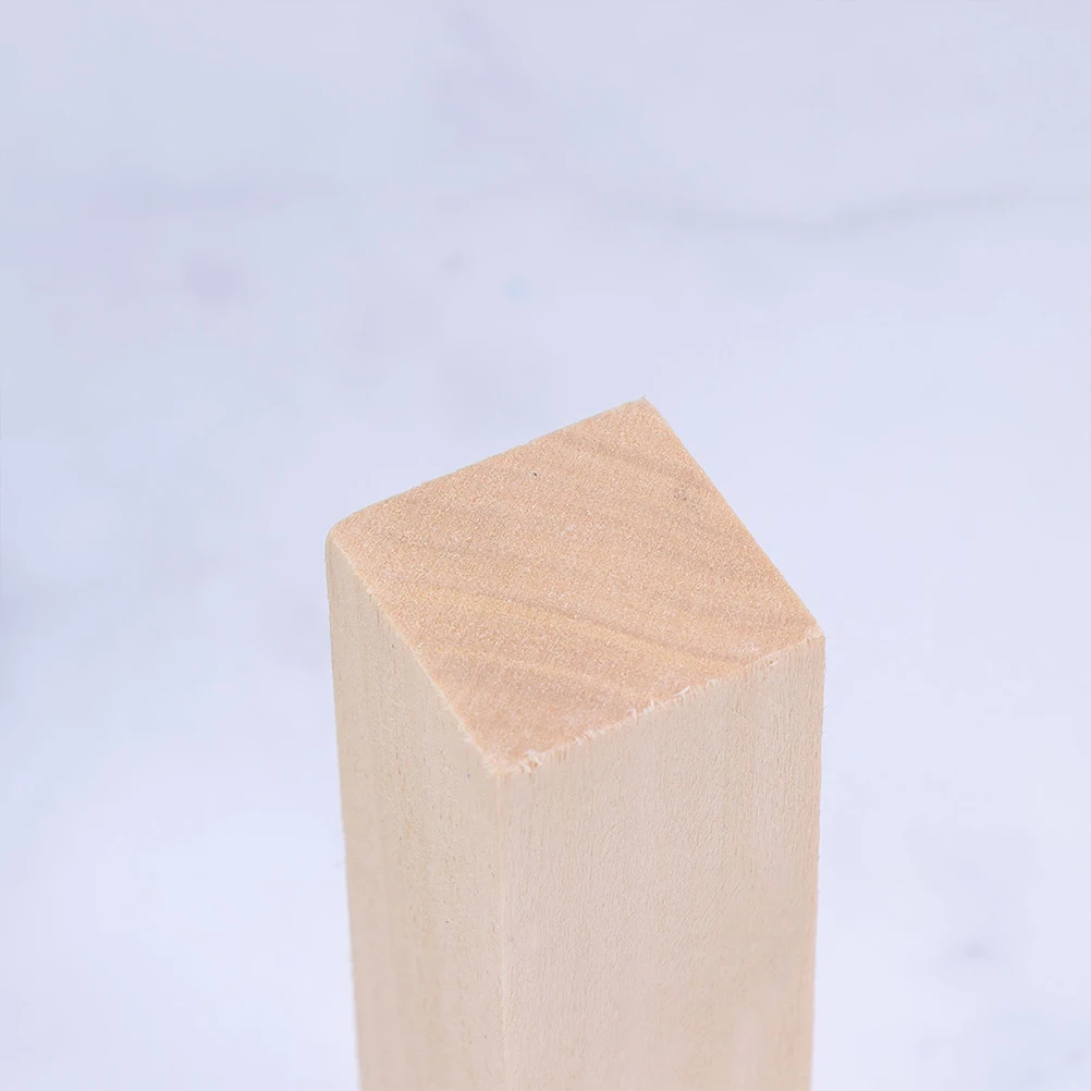 

20Pcs Basswood Plank Carved Wooden Blocks Craft Wood Piece For Art Projects Decorative Small Natural Wood Blocks