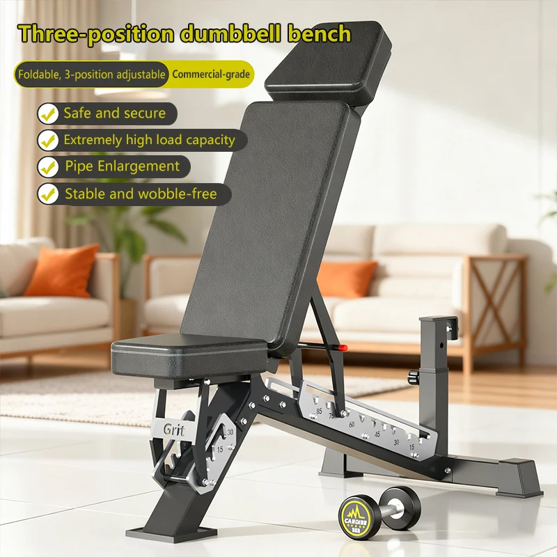 Multifunctional Adjustable Weight Bench Foldable Dumbbell Bench Press Sit-up Training Workout Chair