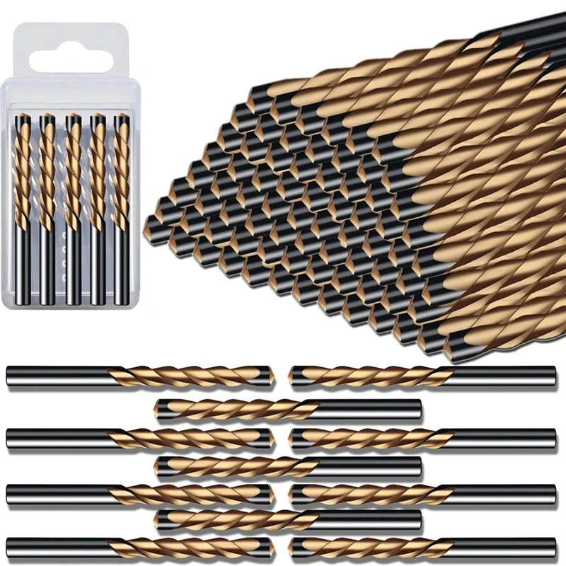 M12K-For Door For Use Spiral Saw Compatible, 50PCS 1/8 Inch Drywall Cutting Bit, Guide Point Broca Para For Drywall Router Bits