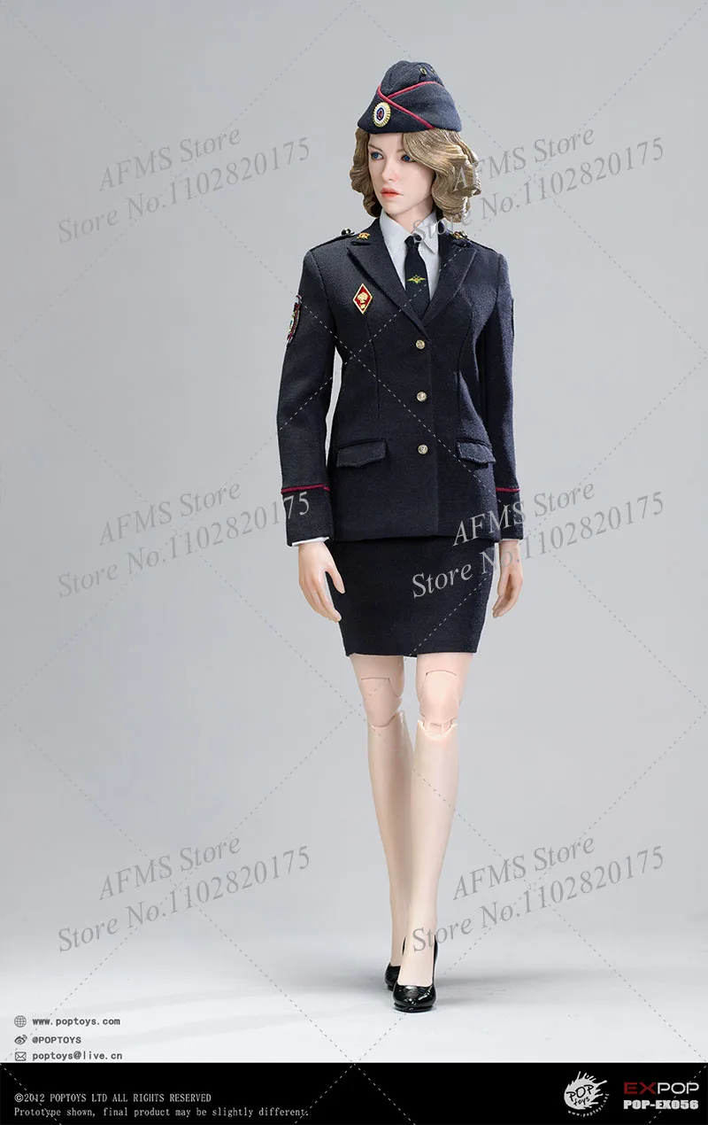 POPTOYS 1/6 EX055 mujer policía montada POPTOYS EX056 mujer policía del Ministerio de Asuntos Internos soldado de figura de acción de 12 pulgadas