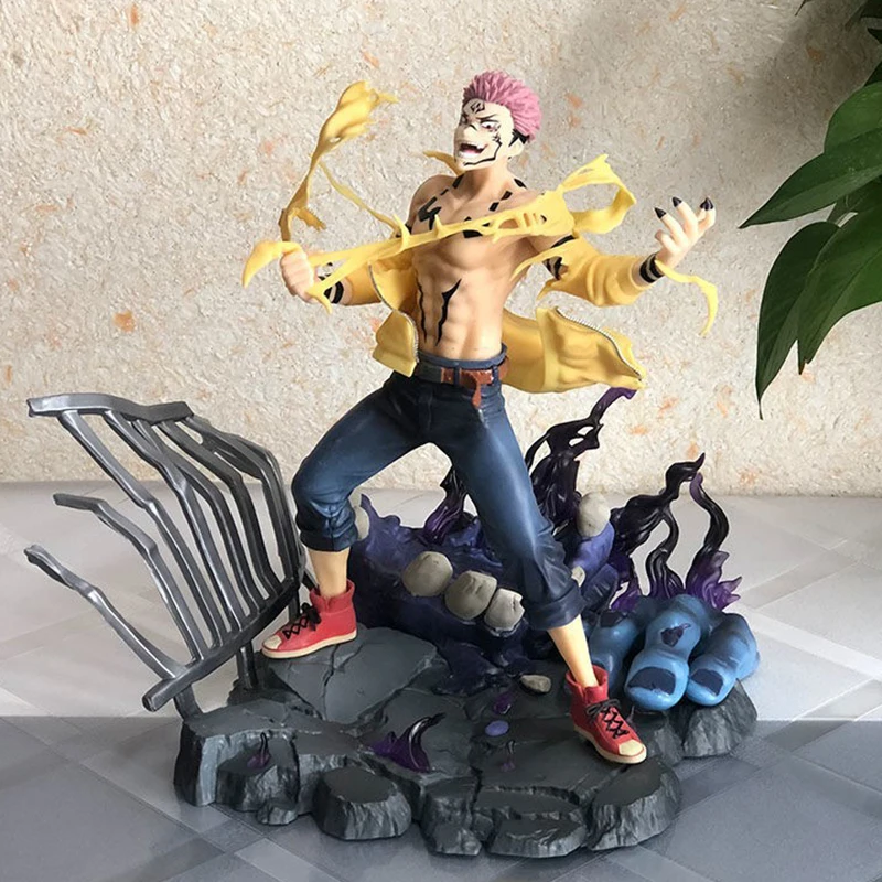 Jujutsu Kaisen Ryomen Sukuna Action Figure Anime Figuras Toys ZERO FZ Model Ornament 27cm Manga Figurine Peripheral Gift for Kid