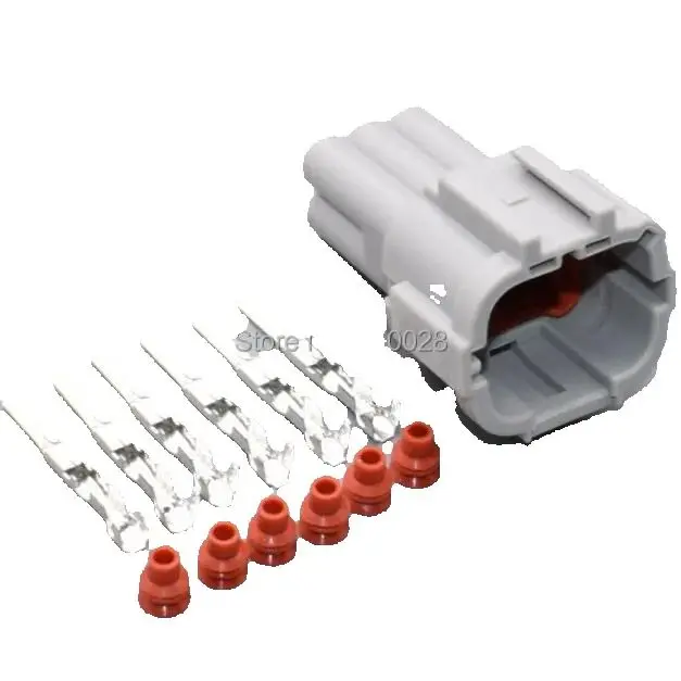 worldgolden 5/30/100set 6pin 2.2mm auto sealed electric wiring harness cable sealed connector 6188-0560