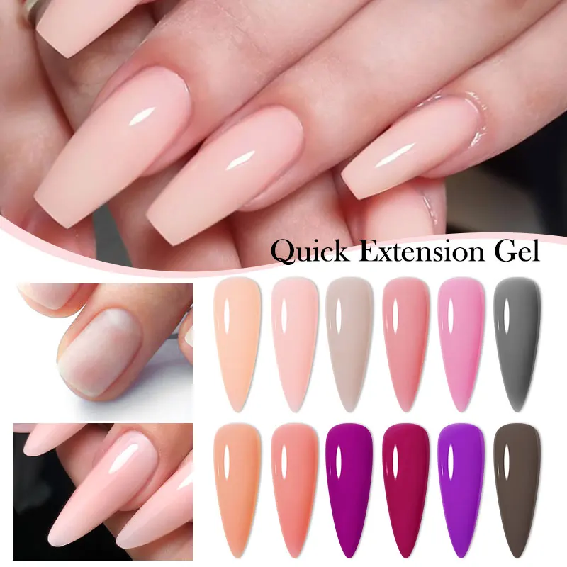 

MTSSII Light Change Quick Extension Gel Nail Polish 7ml Purple Nude Vernis Semi Permanent UV Gel Varnishes Nail Art Manicure