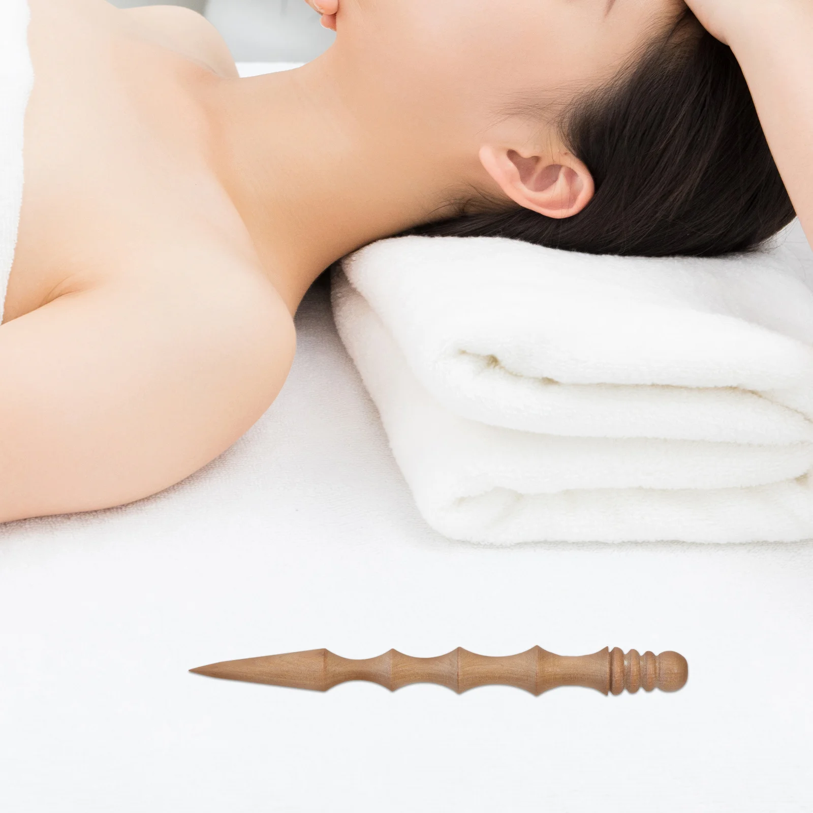 

1Pcs Wooden Acupoint Massage Pen Foot Sole Massager Handheld Stick for Ear Point Body Relief Household Beauty Tool